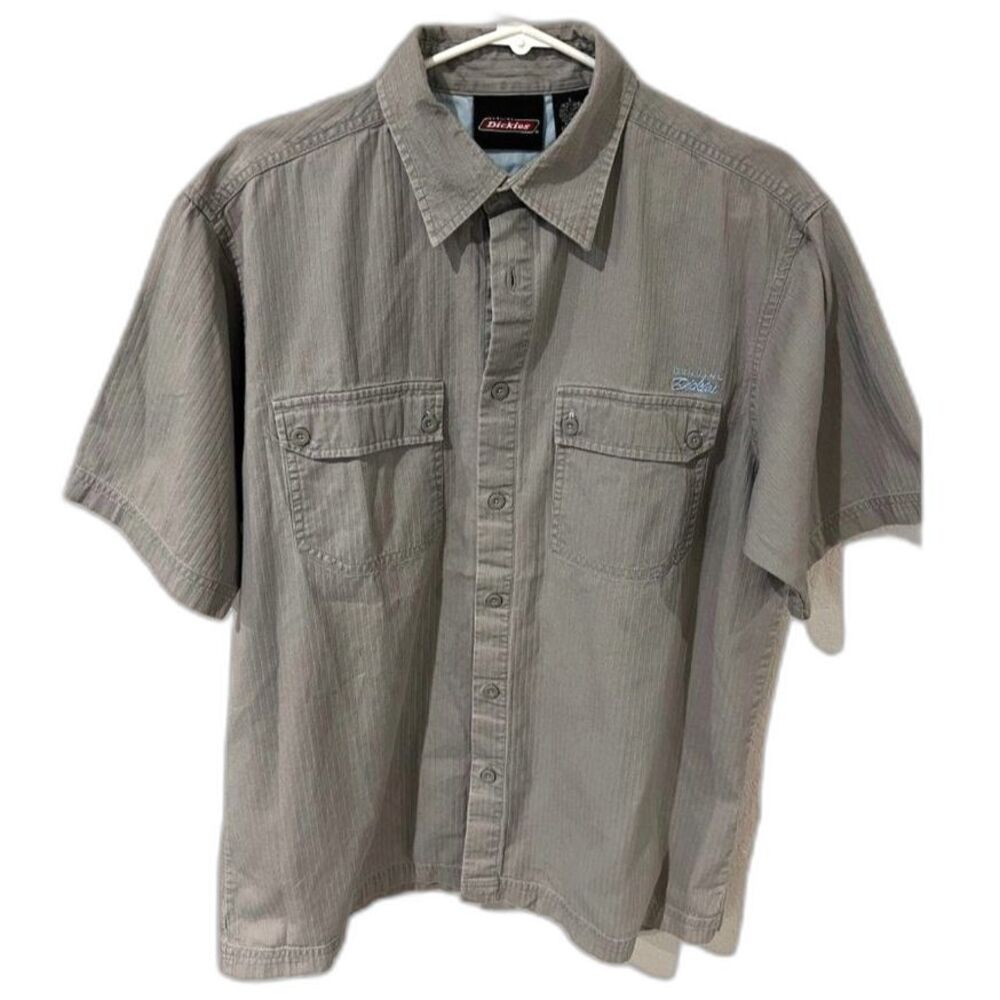 Dickie's Men's Button Up Short Sleeve Work Shirt